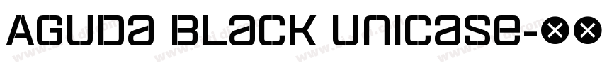 Aguda Black Unicase字体转换